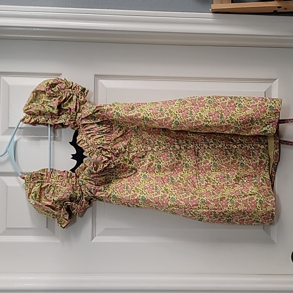 New 🩷 House of CB Tanaya Vintage Floral Puff Sleeve Mini Dress L+ - Picture 3 of 8